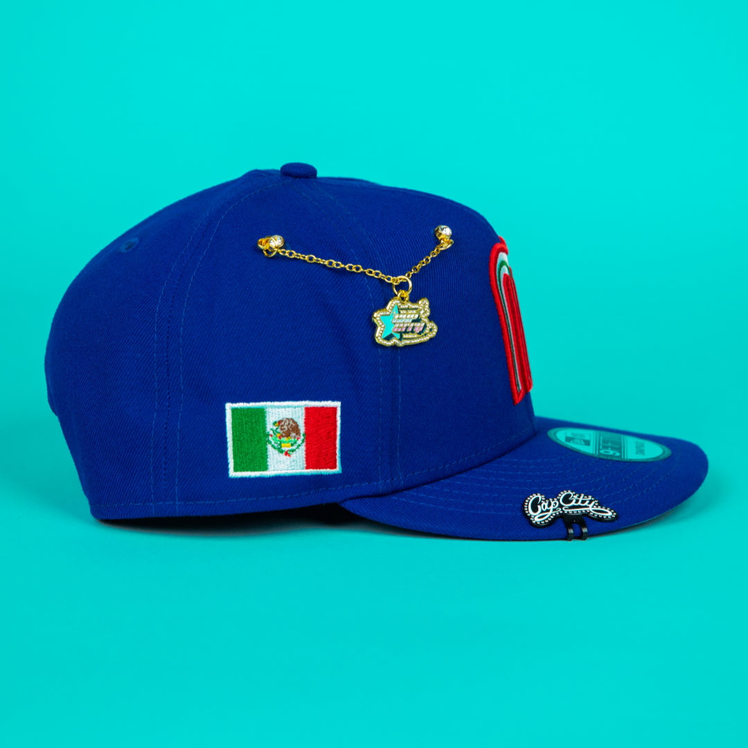 NEW ERA 9FIFTY BLUE MEXICO WBC SNAPBACK W/ MEXICO FLAG SIDE PATCH