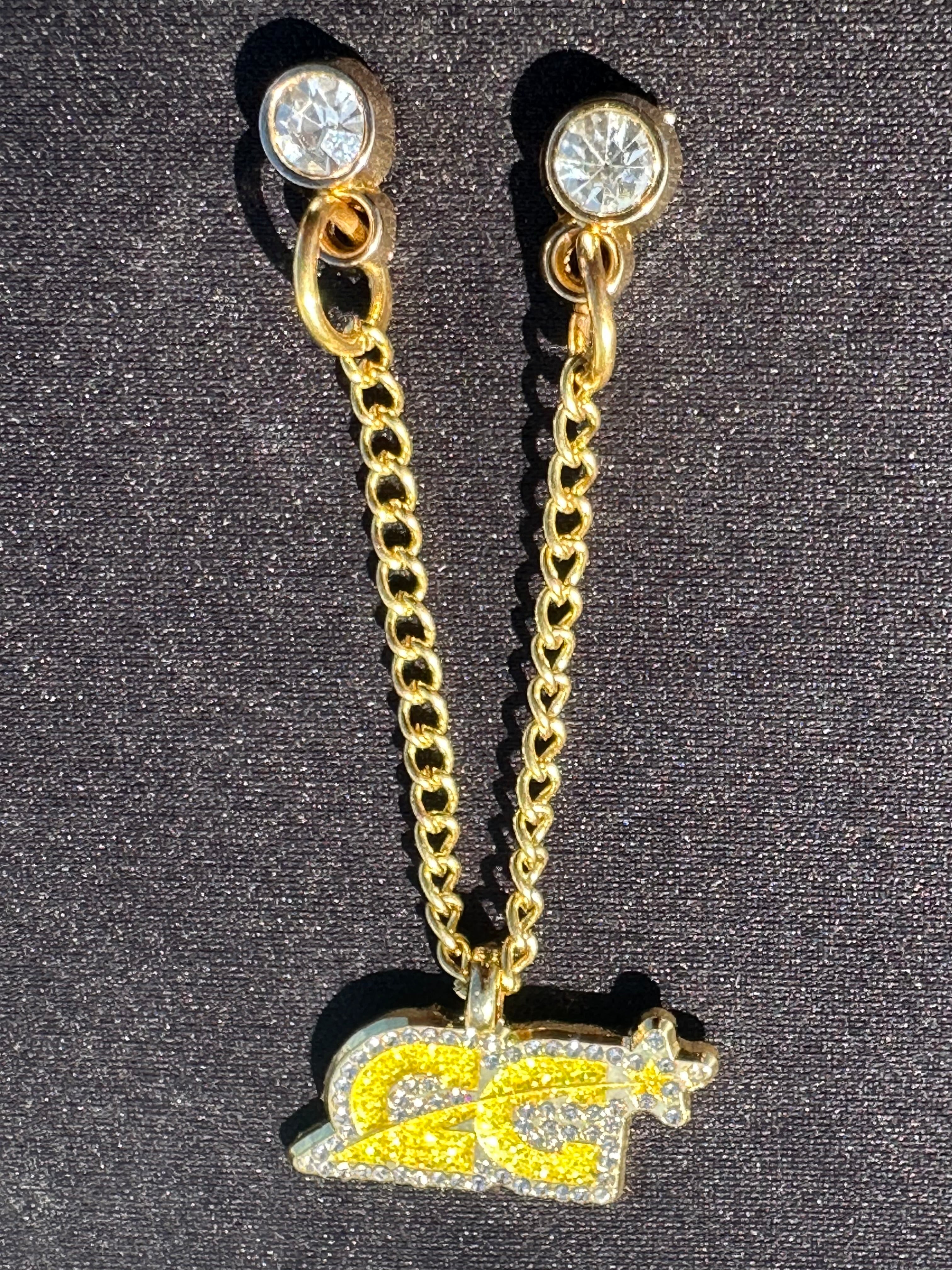 NEW* 2PACK ICED OUT CAP CITY CHAIN W/ RHINESTONES (GOLD & SILVER) VERY LIMITED