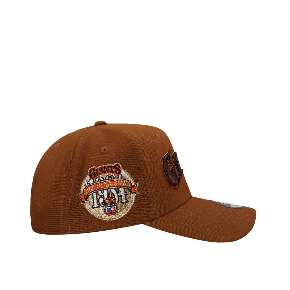 NEW ERA 59FIFTY SAN FRANCISCO GIANTS HARVEST BROWN BLACK CLAMP CAP-BLACK & ORANGE