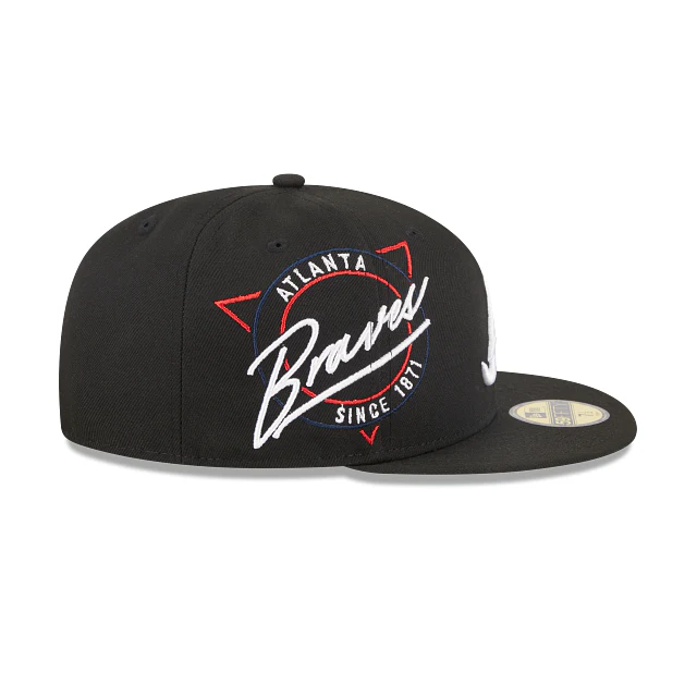 NEW ERA ATLANTA BRAVES MLB NEON EMBROIDERED CASUAL BASEBALL CAP
