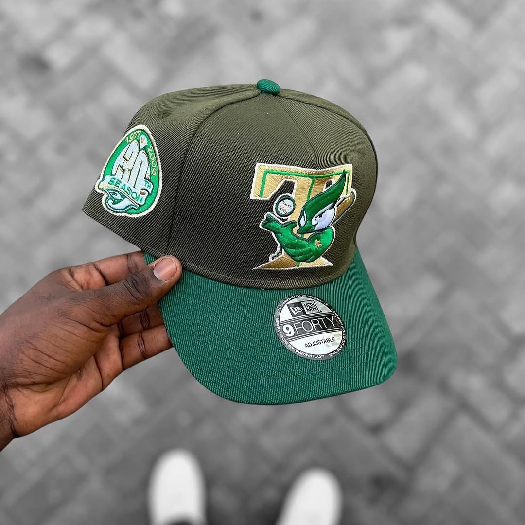 NEW ERA TORONTO BLUEBIRDS ALL-STAR GAME 1991 DARK GREEN SPELL GREEN PRIME EDITION 59FIFTY A FRAME