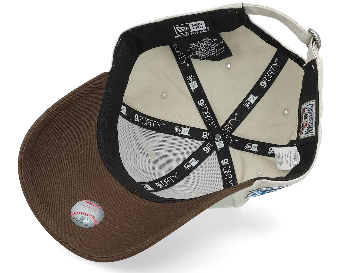 NEW ERA LOS ANGELES DODGERS CONTRAST WORLD SERIES PATCH 9FORTY STONE/BROWN ADJUSTABLE