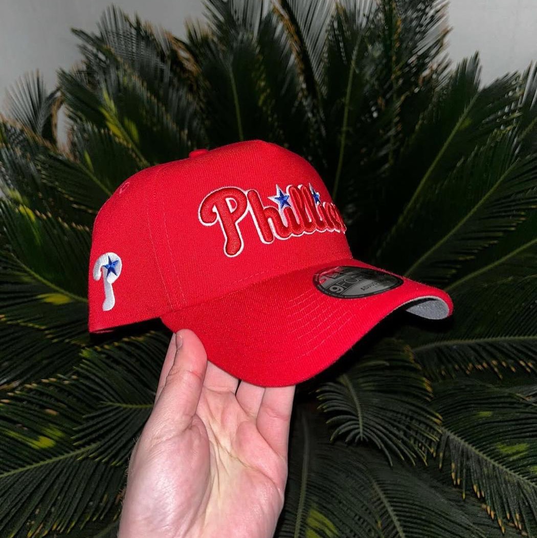 NEW ERA PHILADELPHIA PHILLIES ALL-STAR GAME 1996 ROYAL METALLIC 9FORTY A- FRAME BASEBALL CAP UNISEX HAT-COLLECTION SERIES