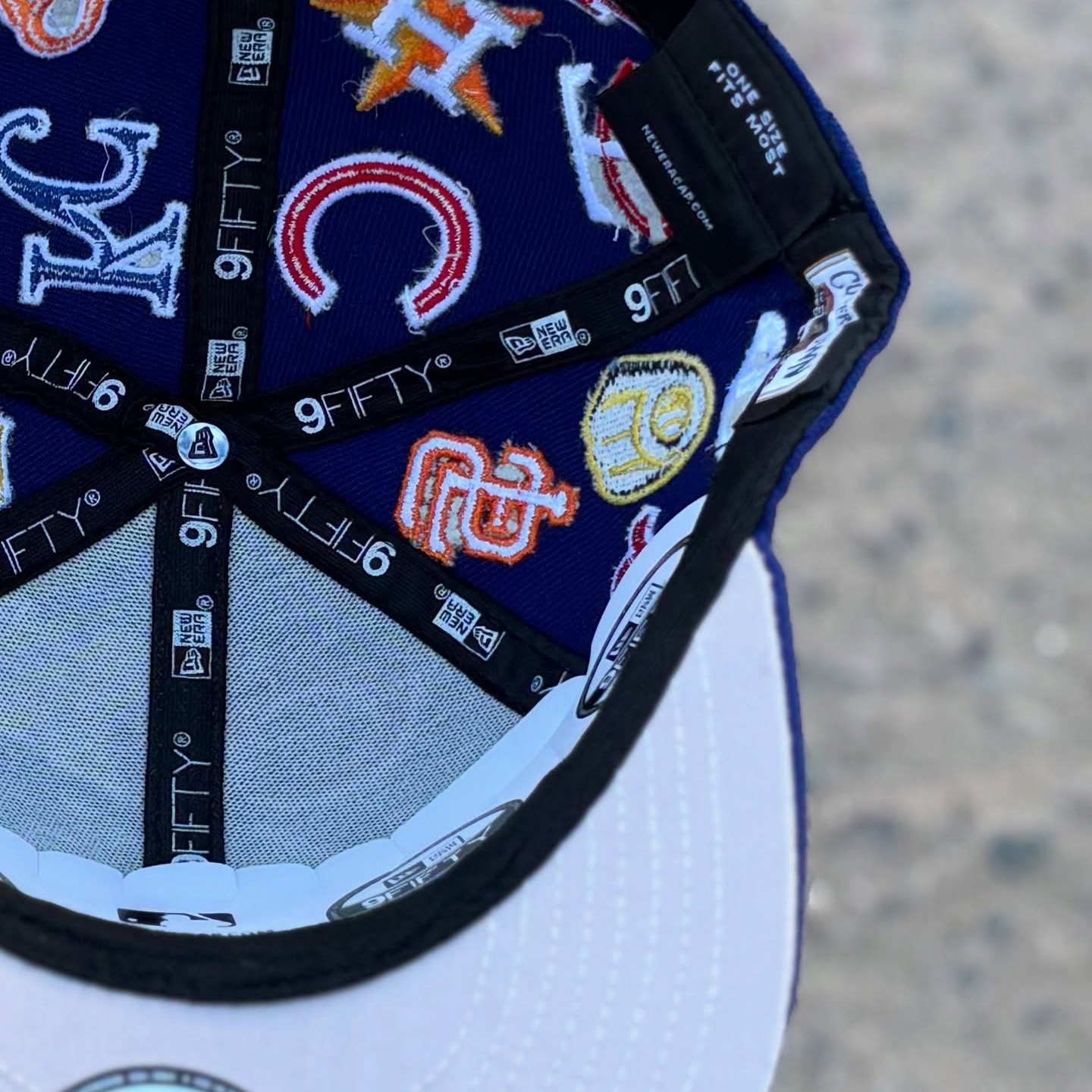 NEW ERA MULTI TEAMS PATCH LOGOS EMBROIDERED CASUAL BASEBALL CAP