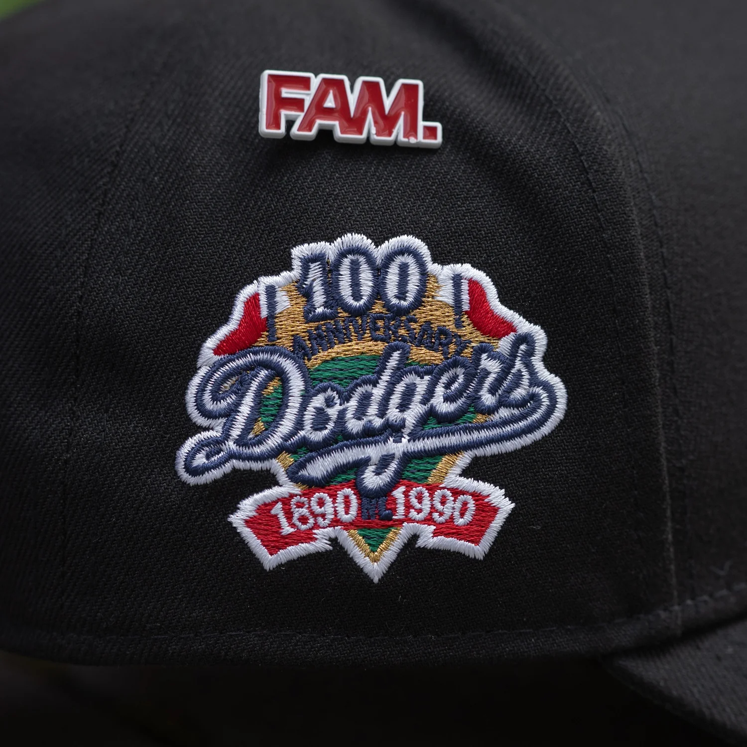 NEW ERA 9FORTY A-FRAME LOS ANGELES DODGERS 100TH ANNIVERSARY BLACK / KELLY GREEN UV SNAPBACK