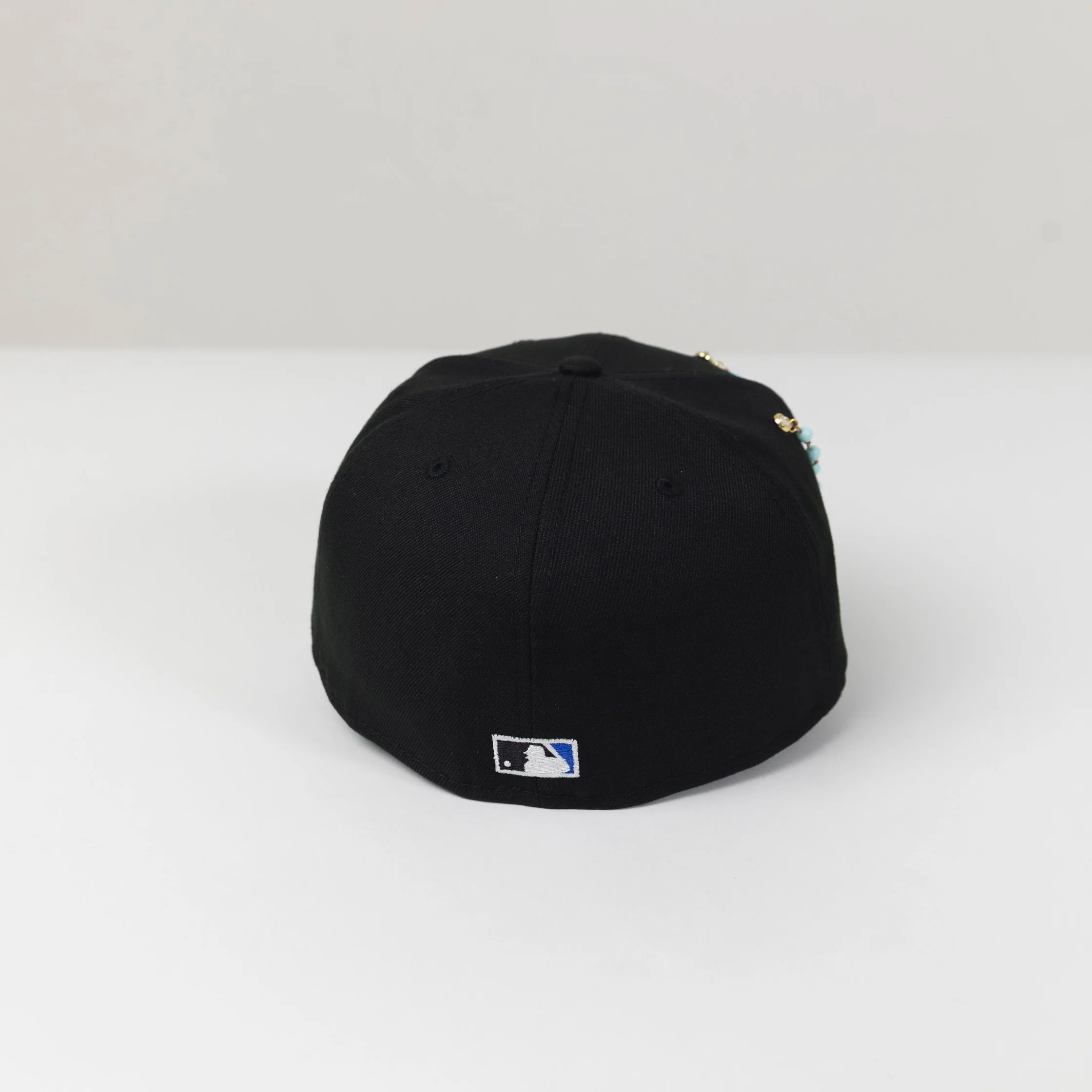 NEW ERA 59FIFTY BLACK LOS ANGELES DODGERS W/ 40TH ANNIVERSARY SIDE PATCH