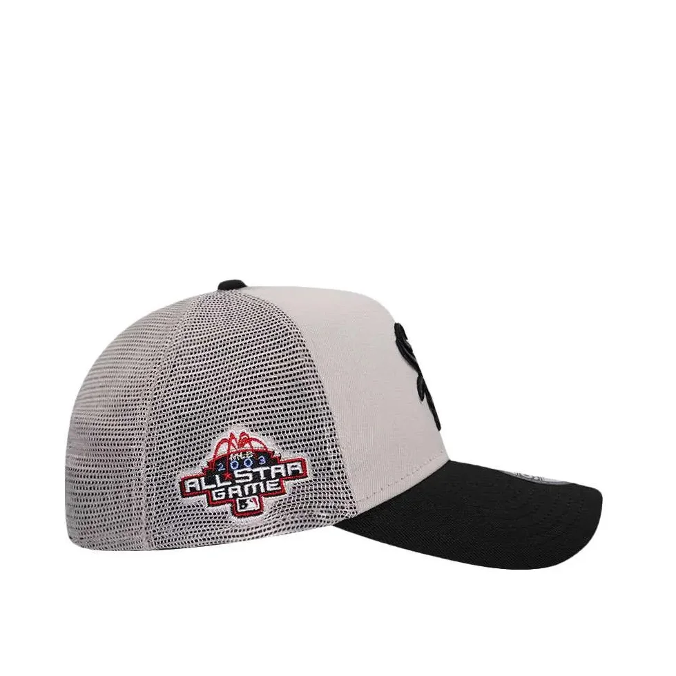 NEW ERA 9FORTY A MLB CHICAGO WHITE SOX. STONE TWO-TONE EDITION MESH BASEBALL CAP
