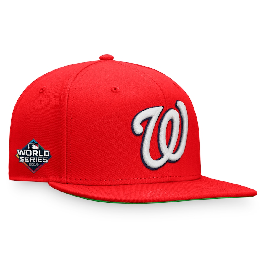 NEW ERA WASHINGTON NATIONALS FANATICS 2019 WORLD SERIES PATCH SNAPBACK HAT - RED