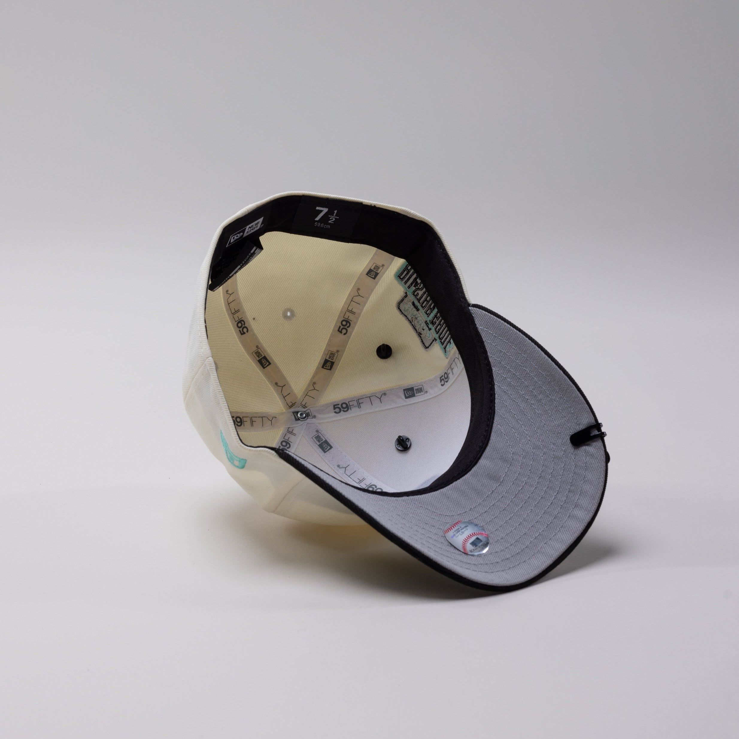 NEW ERA EXCLUSIVE 59FIFTY CHROME/ BLACK PHILADELPHIA PHILLIES W/ 1996 ALL STAR GAME SIDE PATCH