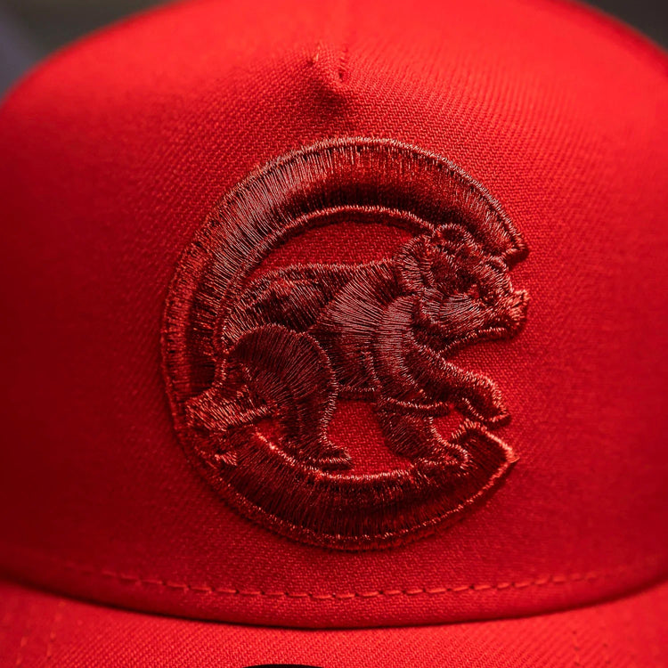CHICAGO CUBS MLB RED GRAY UV / NEW ERA 9FORTY A-FRAME