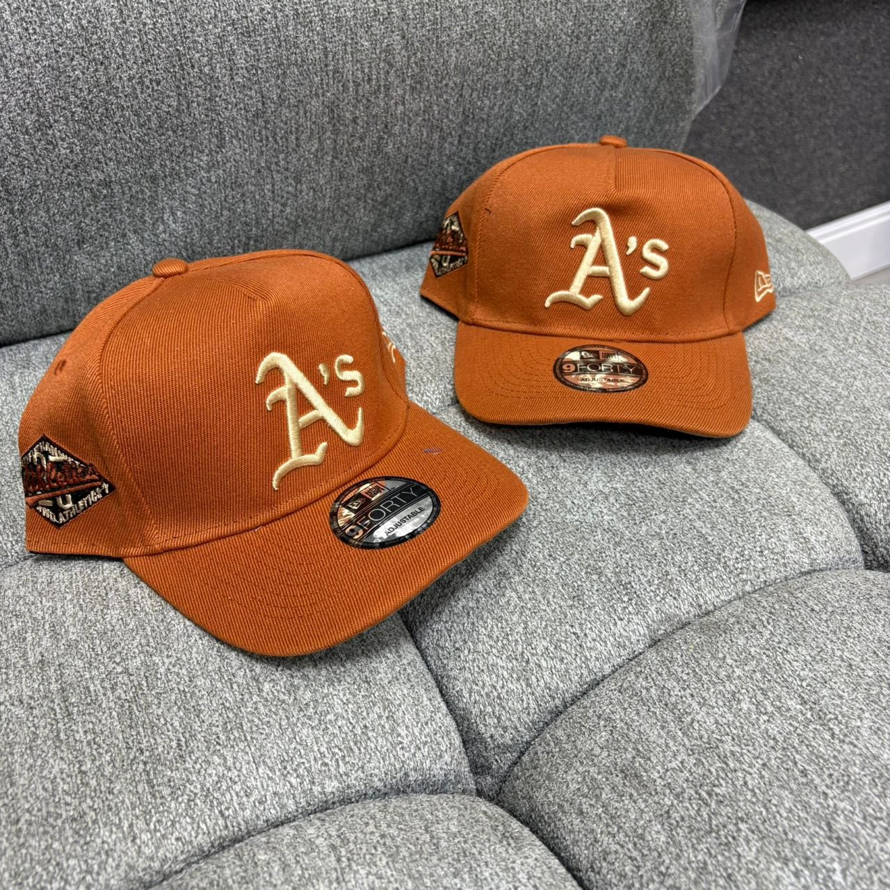 NEW ERA OAKLAND ATHLETICS 25TH ANNIVERSARY EARTHY COPPER EDITION 9FORTY A FRAME SNAPBACK CAP