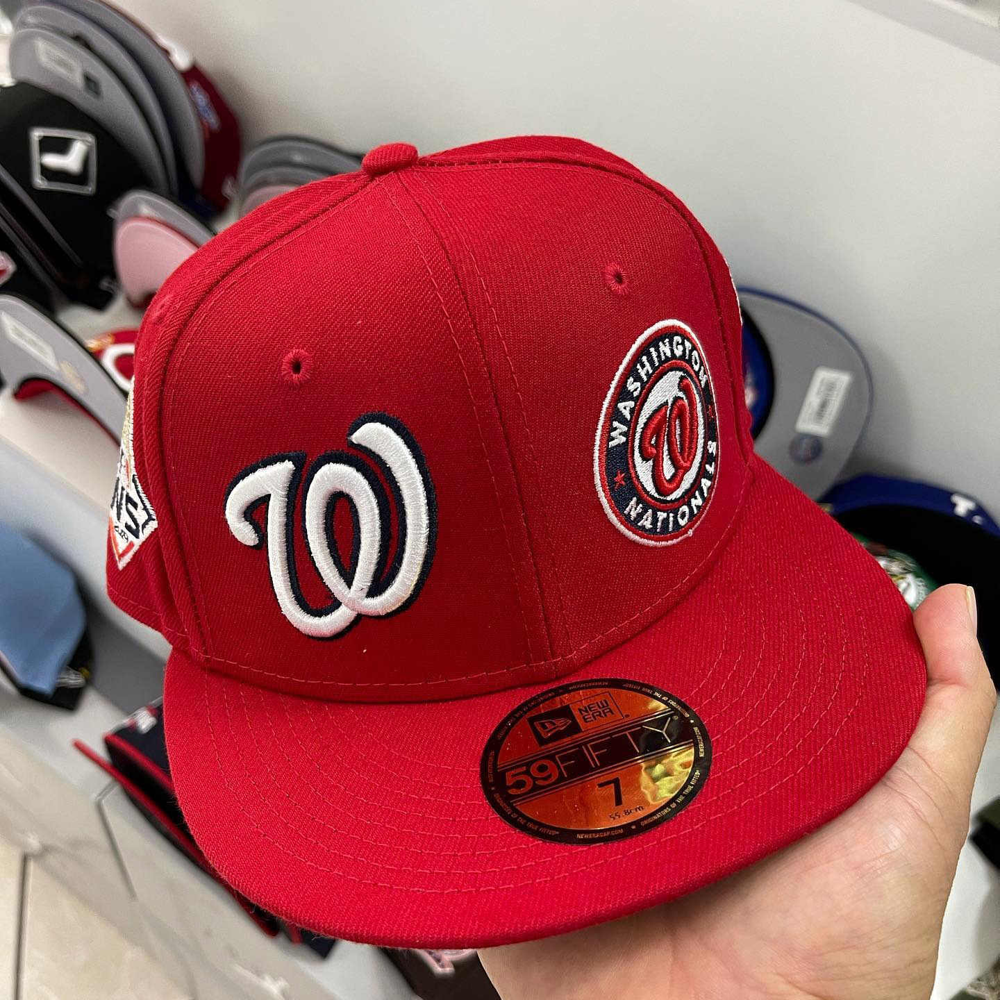 NEW ERA WASHINGTON NATIONALS PATCH PRIDE 59FIFTY FITTED EMBROIDERED CASUAL BASEBALL CAP