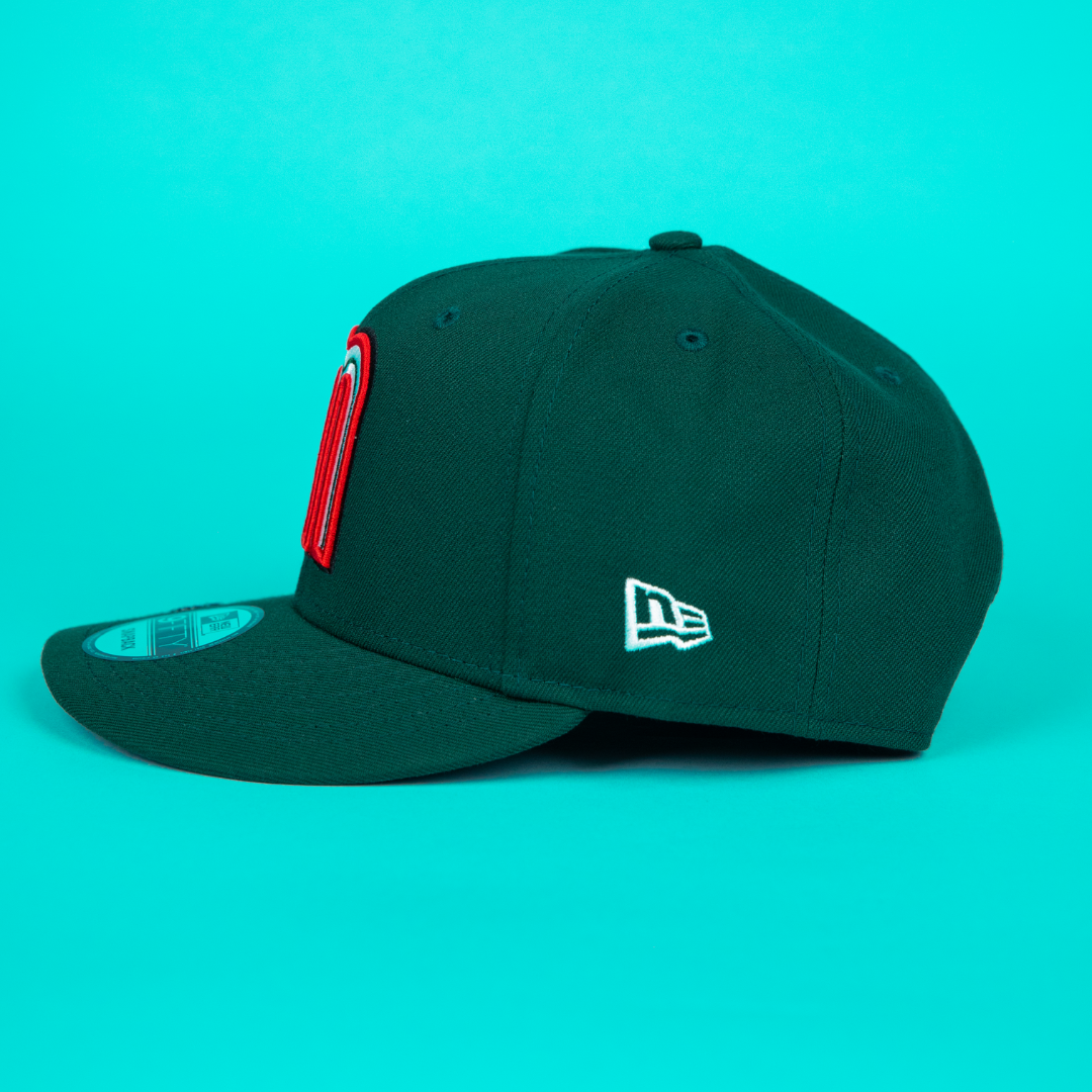 NEW ERA 59FIFTY FOREST GREEN MEXICO WBC SNAPBACK W/ MEXICO FLAG SIDE PATCH