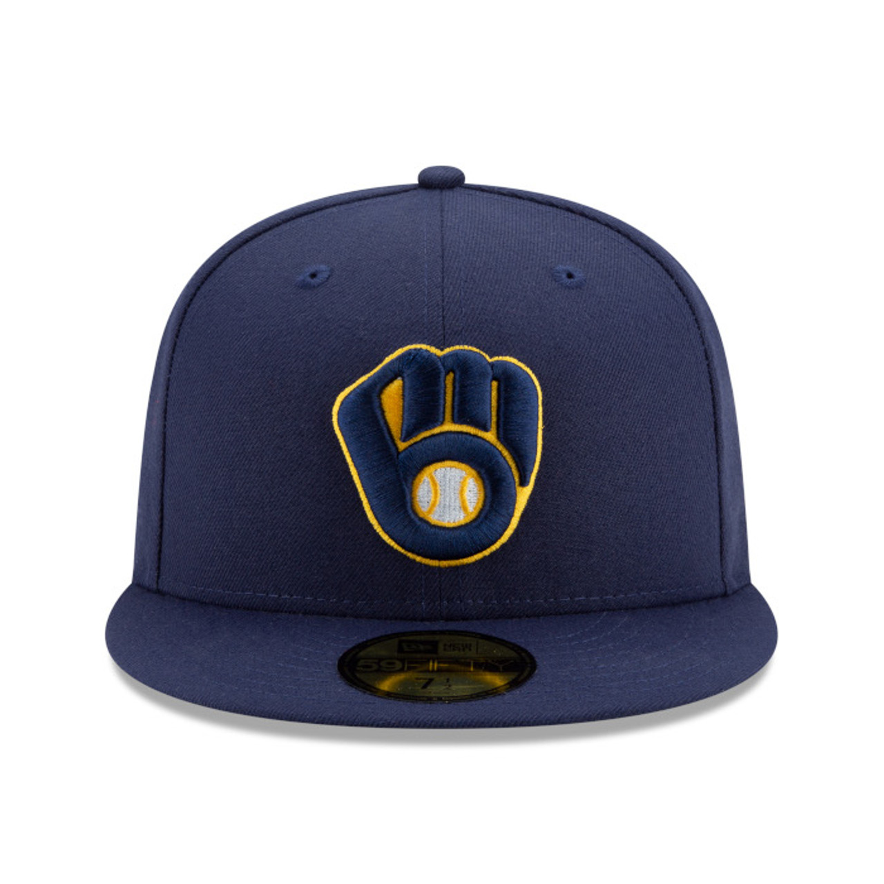NEW ERA MILWAUKEE BREWERS DARK ROYAL ON-FIELD 59FIFTY FITTED CAP