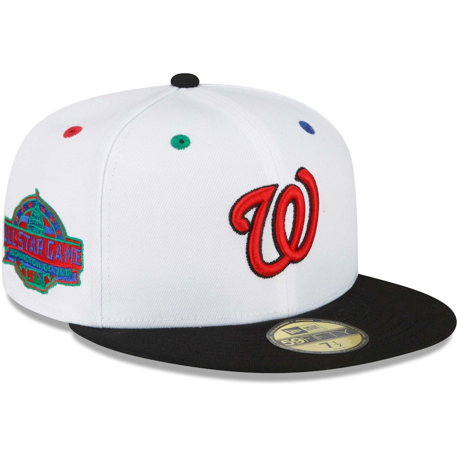 NEW ERA WASHINGTON NATIONALS 2018 MLB ALL-STAR GAME MAIN EYE 59FIFTY FIT CAP-WHITE/BLACK