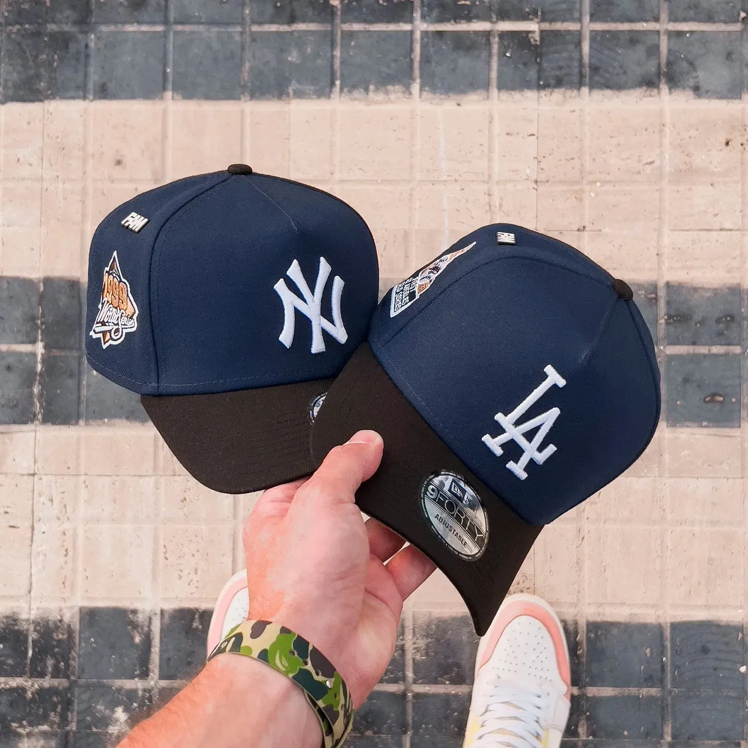 NEW ERA 9FORTY A-FRAME NEW YORK YANKEES WORLD SERIES 1999 TWO TONE / KHAKI UV SNAPBACK