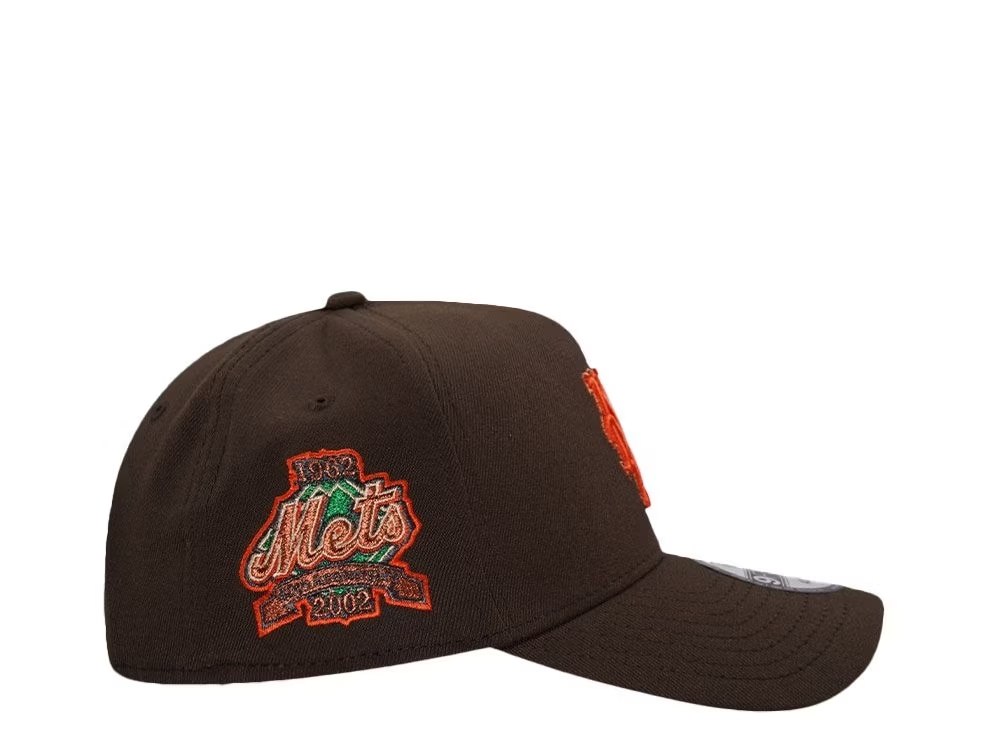NEW ERA NEW YORK METS 40TH ANNIVERSARY BURNT COPPER 9FORTY A FRAME SNAPBACK HAT