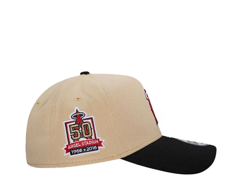 NEW ERA ANAHEIM ANGELS 50TH ANNIVERSARY VEGAS TWO TONE EDITION 9FORTY A FRAME SNAPBACK CAP