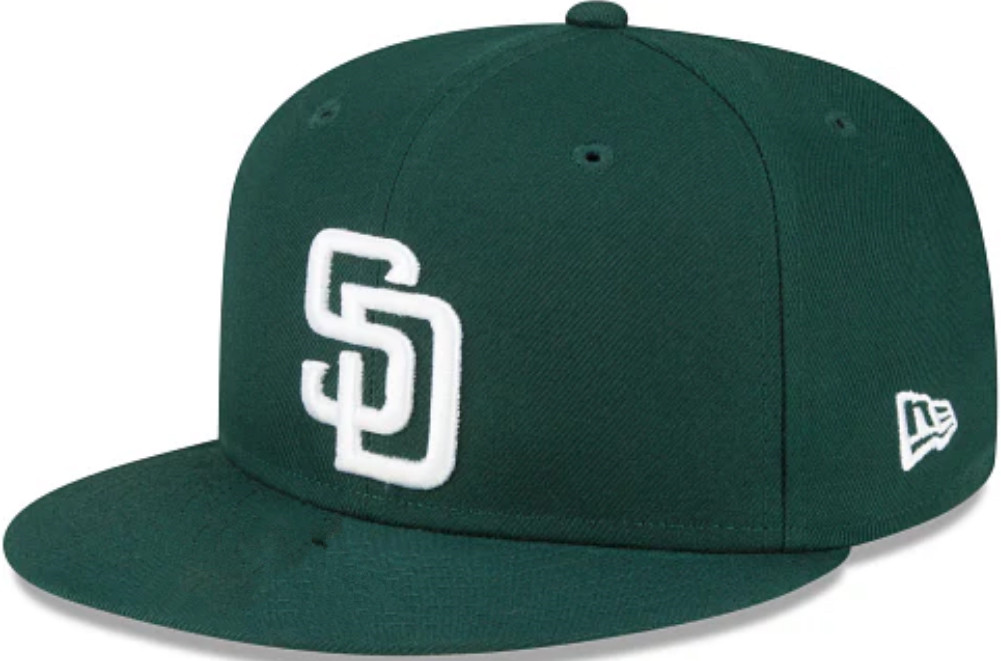 NEW ERA NEW SAN DIEGO PADRES ERA SD MLB ADJUSTABLE TRUCKER CAP UNISEX HAT-COLLECTION SERIES-FLAT BRIM
