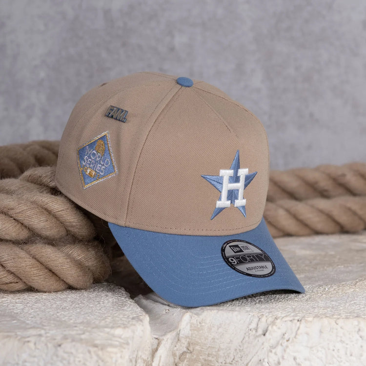 NEW ERA 9FORTY A-FRAME MLB HOUSTON ASTROS WORLD SERIES 2017 TWO TONE / KELLY GREEN UV SNAPBACK