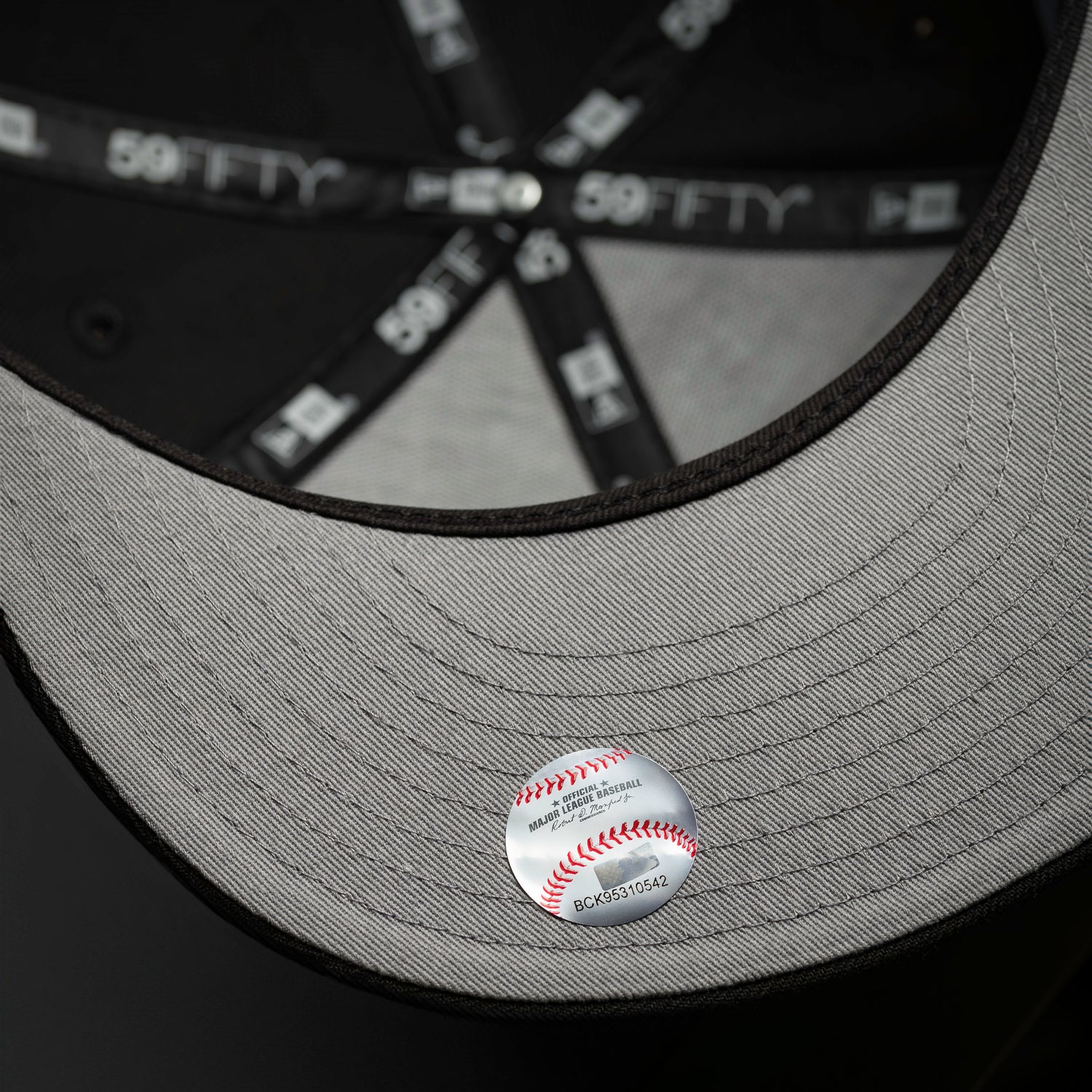 NEW YORK YANKEES MLB BLACK GRAY UV / NEW ERA 59FIFTY FITTED CAP