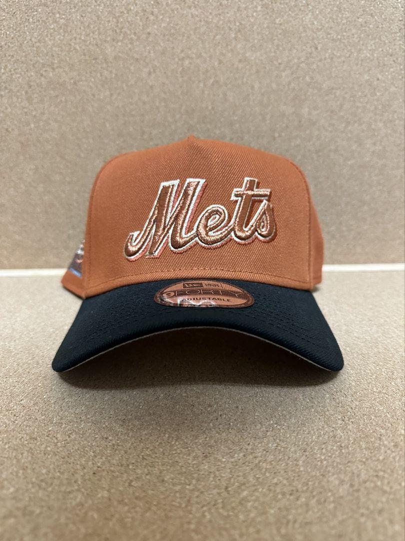 NEW ERA NEW YORK METS 25TH ANNIVERSARY RUSTY COPPER 9FORTY A FRAME SNAPBACK HAT