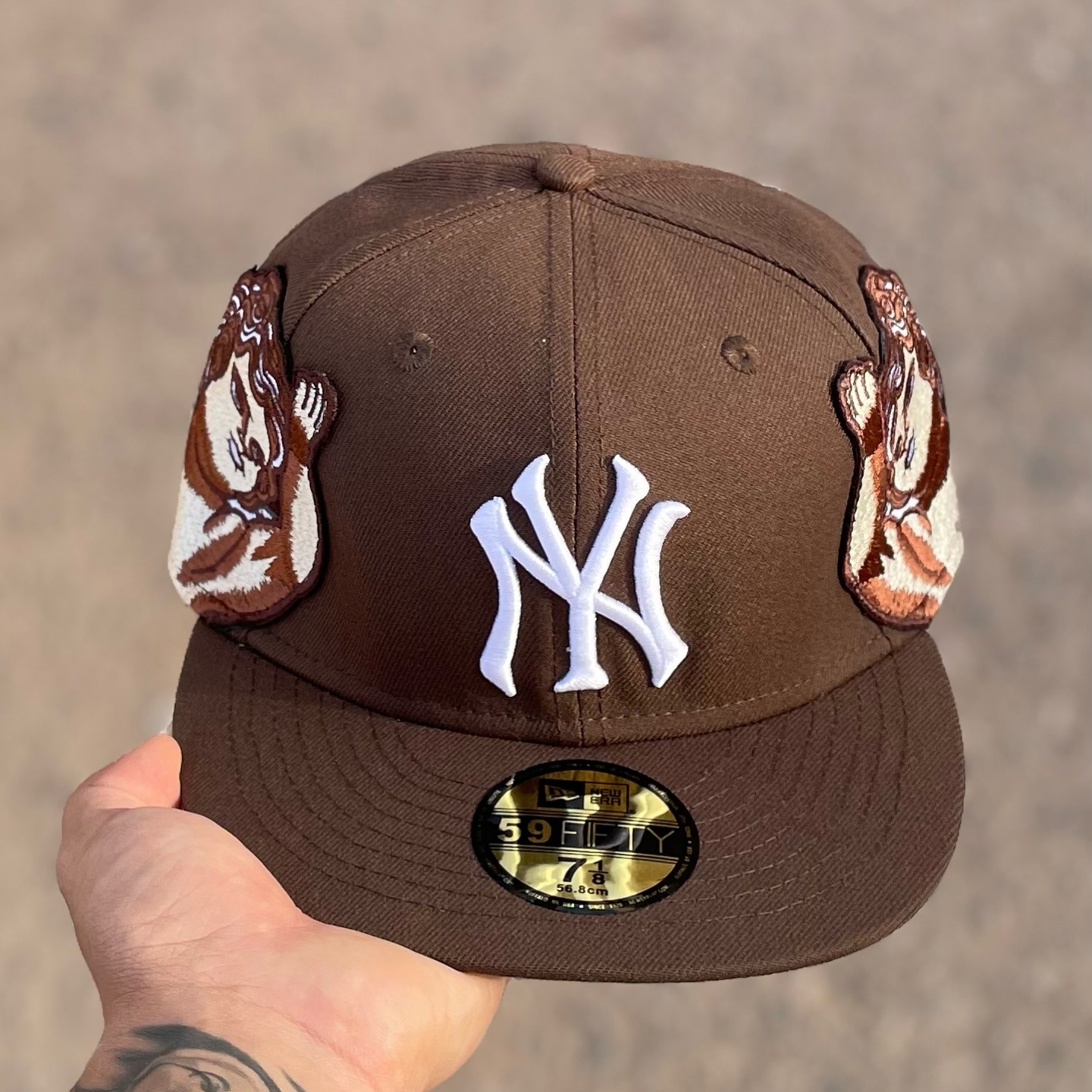 NEW ERA JON STAN HYPE BROWN NEW YORK YANKEES EMBROIDERED CASUAL BASEBALL CAP