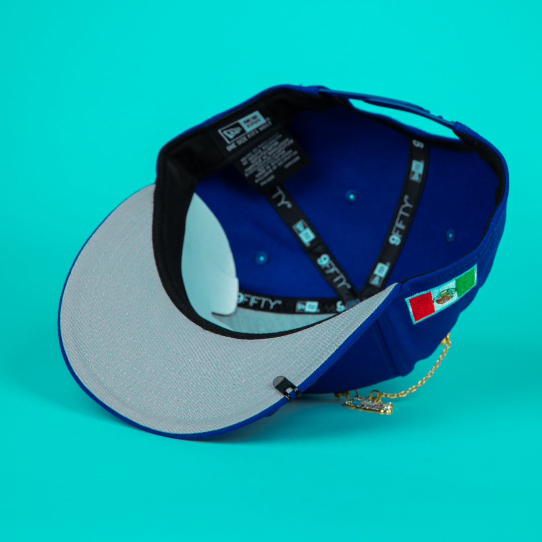 NEW ERA 9FIFTY BLUE MEXICO WBC SNAPBACK W/ MEXICO FLAG SIDE PATCH