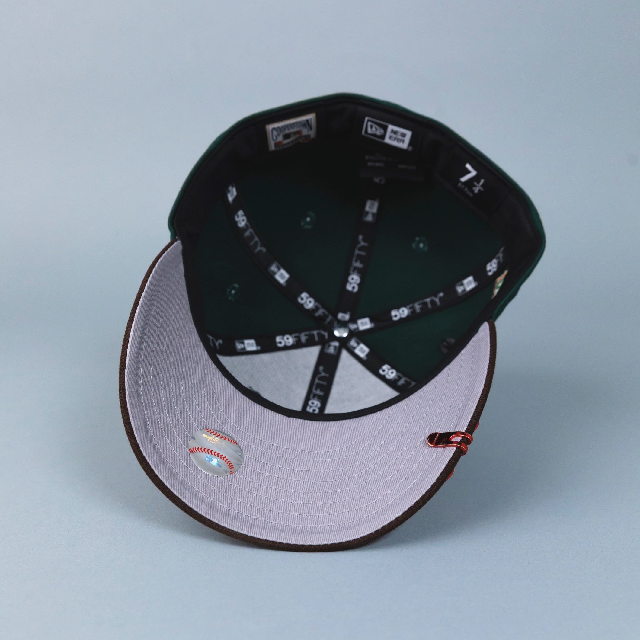 NEW ERA EXCLUSIVE 59FIFTY EMERALD GREEN/ BROWN PHILADELPHIA PHILLIES W/ 1996 ALL STAR GAME PATCH