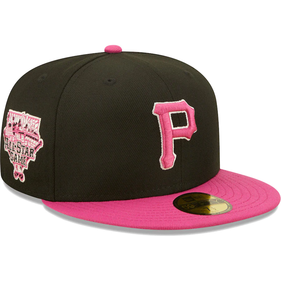 NEW ERA PITTSBURGH PIRATES BLACK/PINK 2006 ALL-STAR GAME PASSION 59FIFTY FITTED HAT