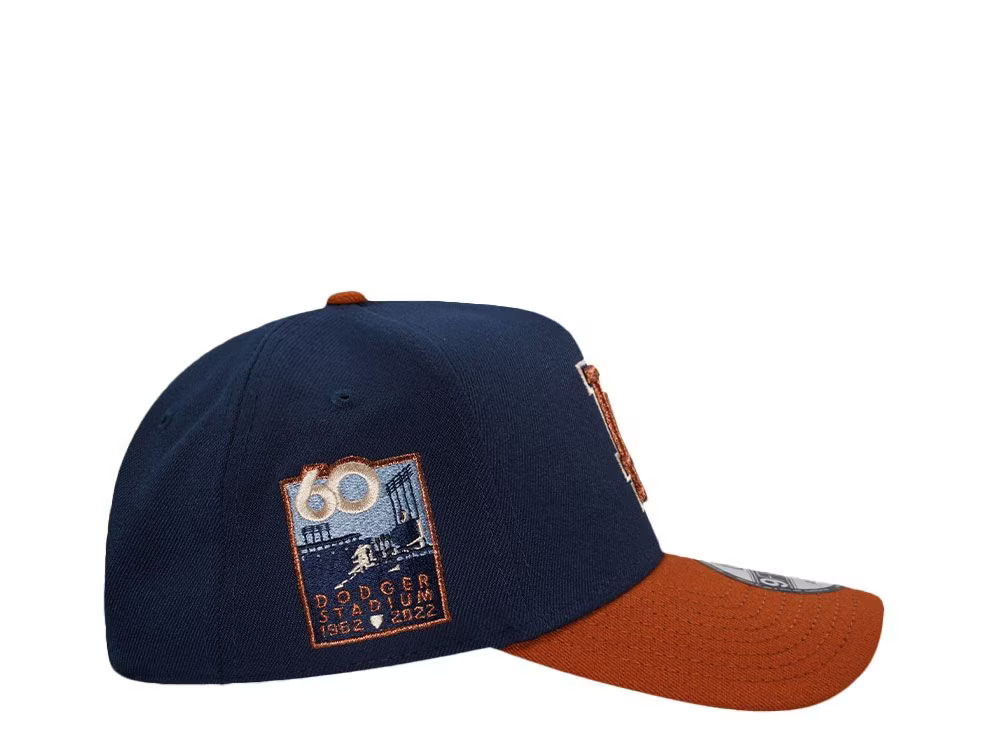 NEW ERA LOS ANGELES DODGERS 60TH ANNIVERSARY COPPER TWO TONE 9FORTY A FRAME SNAPBACK HAT