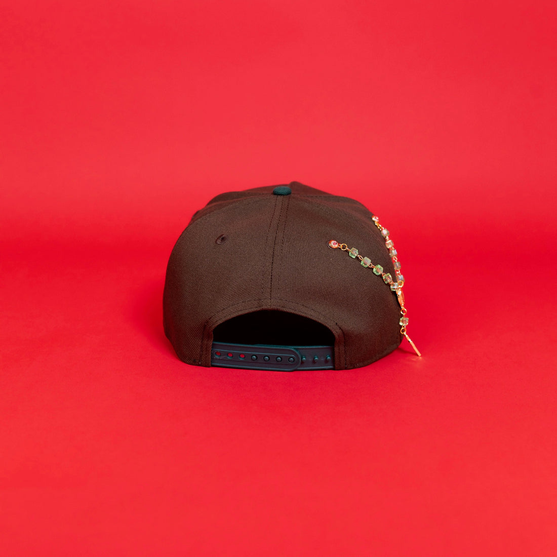 NEW ERA EXCLUSIVE 9FIFTY A-FRAME BROWN/ PINE GREEN NEW YORK YANKEES SNAPBACK W/ ROSE + 1996 WORLD SERIES SIDE PATCH