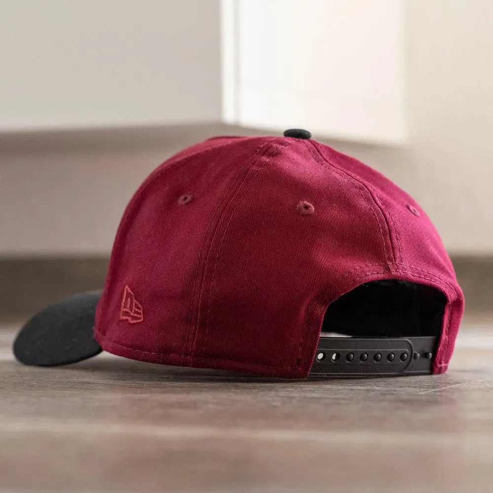 NEW ERA 9FORTY A-FRAME MLB ATLANTA BRAVES 30TH ANNIVERSARY TWO TONE / PINK UV SNAPBACK CAP