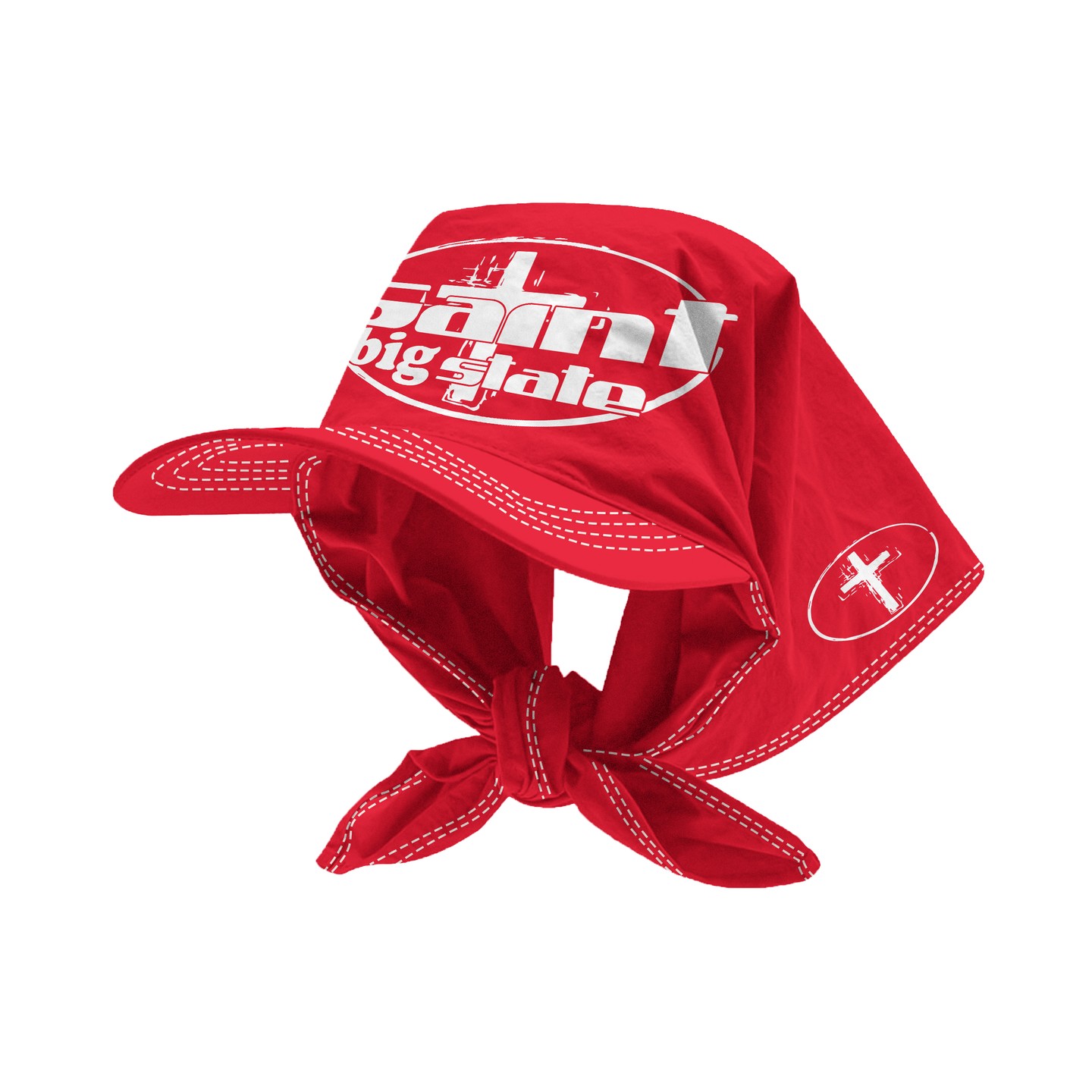 SAINT & Faith Red Street Fashion Hat/Bandage Headband Duck Tongue Hat Summer And Autumn Street Personality Retro Bag Head Cap Baseball Cap