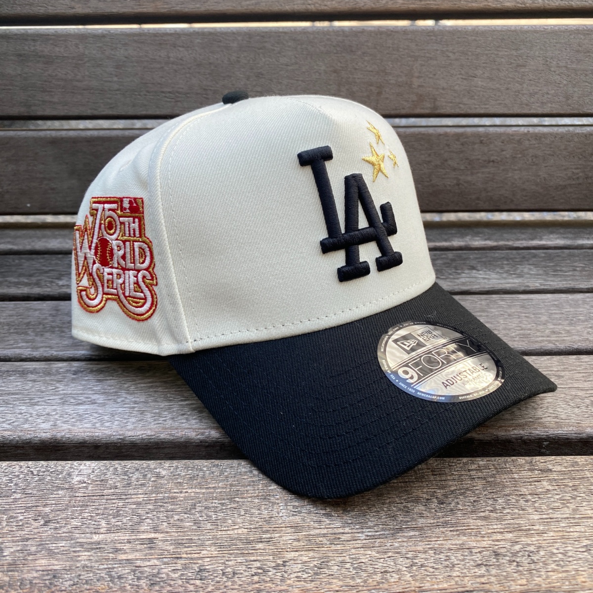 NEW ERA 9FORTY A-FRAME MLB LOS ANGELES DODGERS 75TH WORLD SERIES TWO TONE UV SNAPBACK