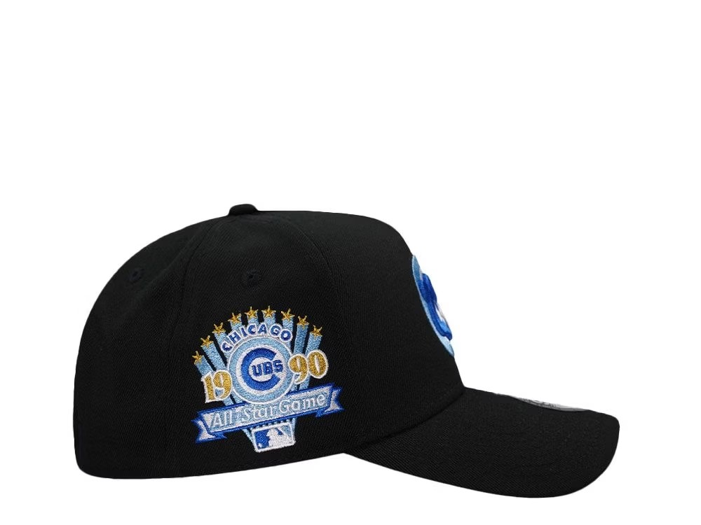 NEW ERA CHICAGO CUBS ALL STAR GAME 1990 BLACK ICE EDITION 9FORTY A FRAME SNAPBACK CAP
