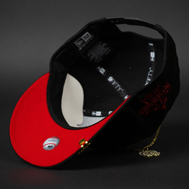 NEW ERA EXCLUSIVE 9FIFTY BLACKED OUT ANAHEIM ANGELS SNAPBACK W/ 2010 ALL STAR GAME SIDE PATCH