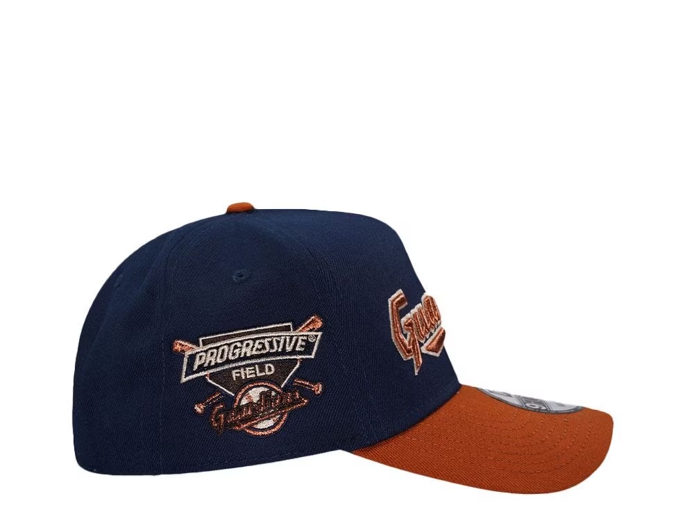NEW ERA CLEVELAND GUARDIANS PROGRESSIVE FIELD COPPER TWO TONE 9FORTY A FRAME SNAPBACK CAP