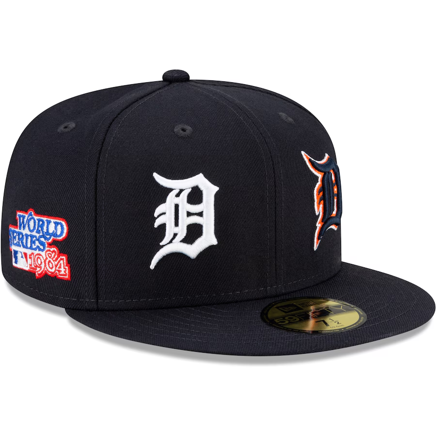 NEW ERA DETROIT TIGERS NAVY PATCH PRIDE EMBROIDERED CASUAL BASEBALL CAP