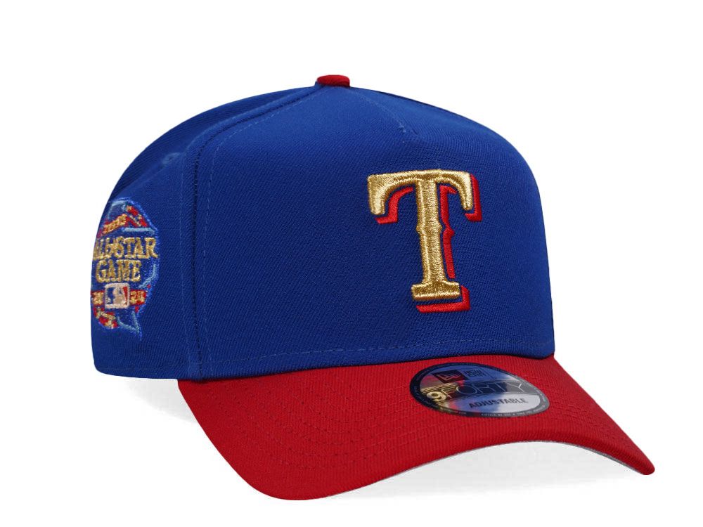 NEW ERA TEXAS RANGERS ALL STAR GAME 2024 GOLD TWO TONE EDITION 9FORTY A FRAME SNAPBACK HAT