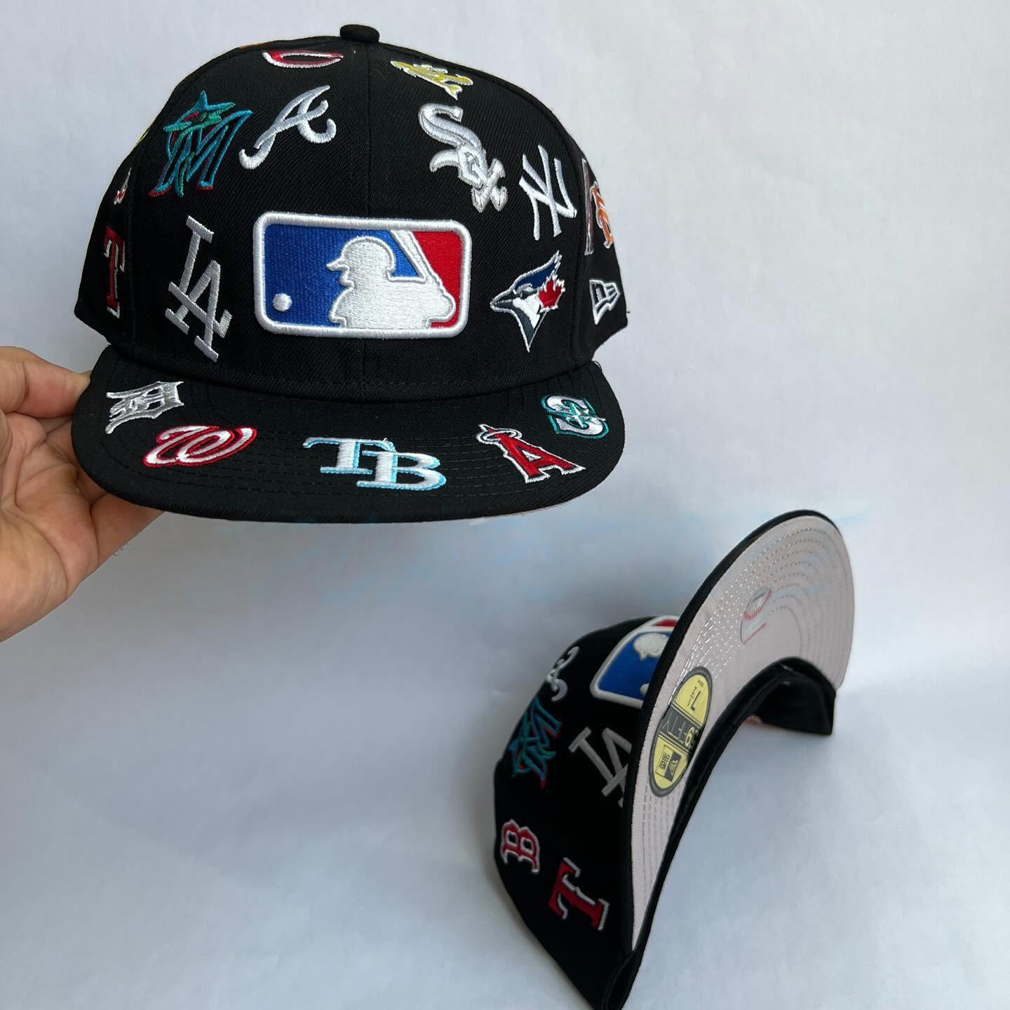 NEW ERA MLB 59FIFTY ALL OVER PATCH, BLACK