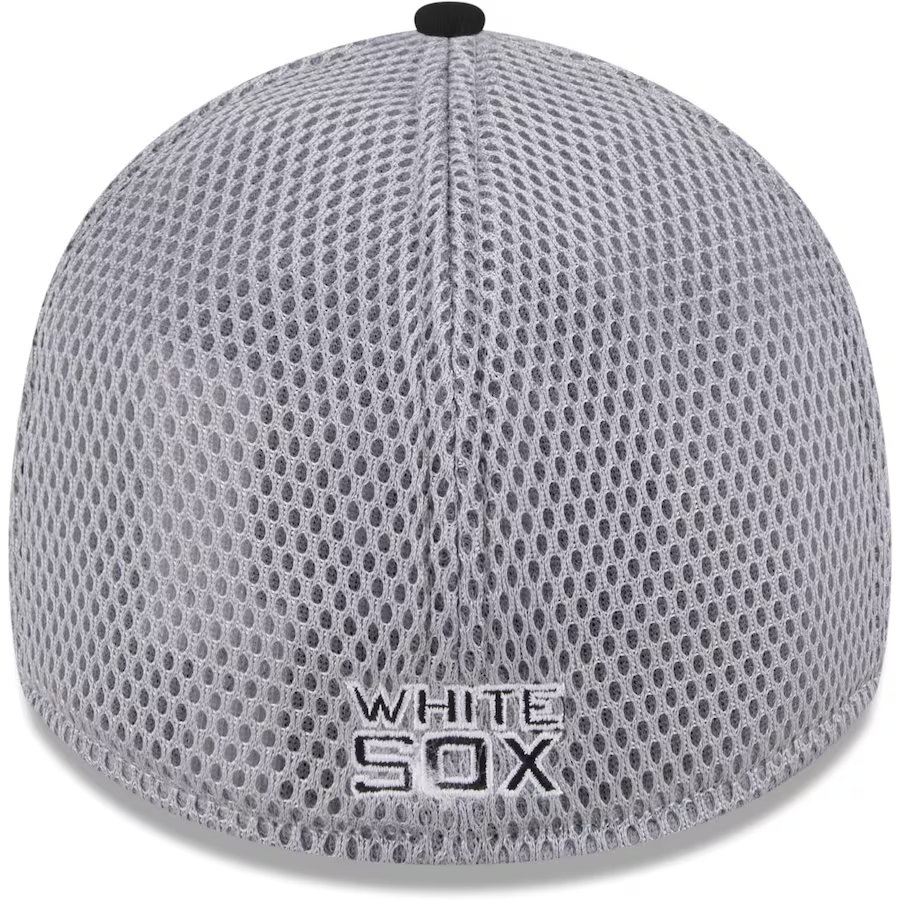 NEW ERA 9FORTY A MLB CHICAGO WHITE SOX. GRAY SPELL BLACK 94 MESH BASEBALL CAP