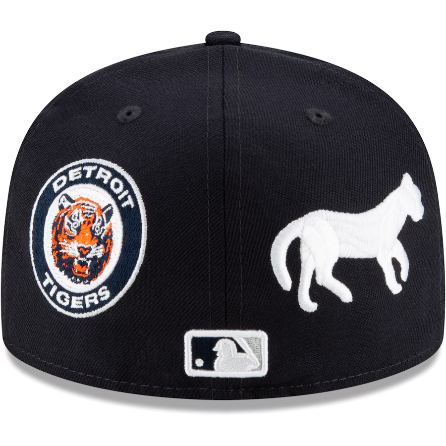 NEW ERA DETROIT TIGERS NAVY PATCH PRIDE EMBROIDERED CASUAL BASEBALL CAP