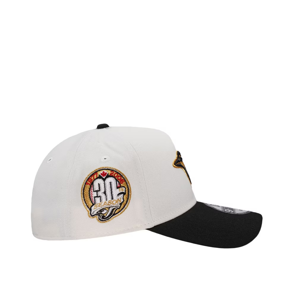 NEW ERA TORONTO BLUE JAYS 30TH ANNIVERSARY CHROME BLACK TWO TONE EDITION 9FORTY A FRAME SNAPBACK CAP