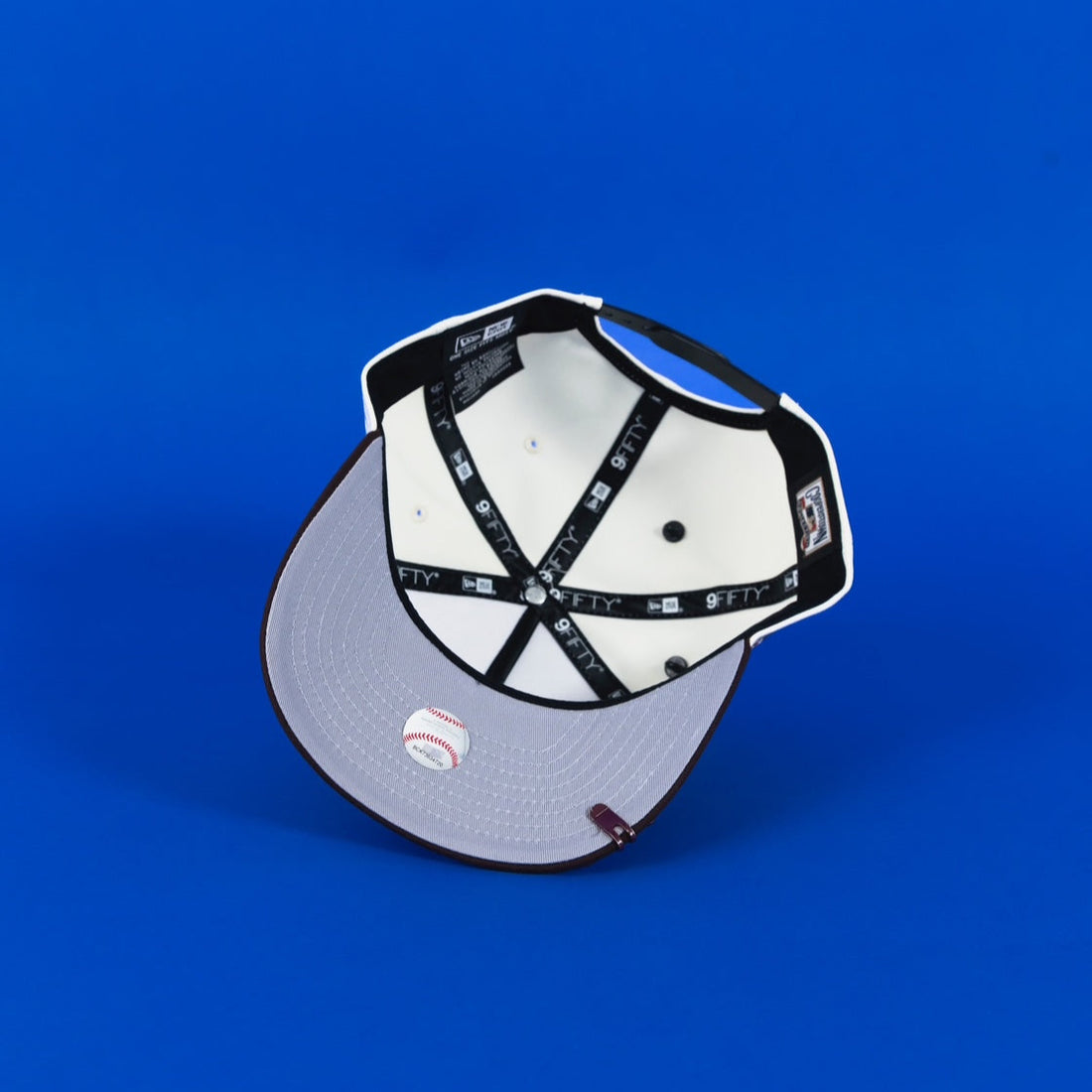 NEW ERA EXCLUSIVE 9FIFTY A-FRAME CHROME/ BROWN OAKLAND A'S W/ 50TH ANNIVERSARY SIDE PATCH