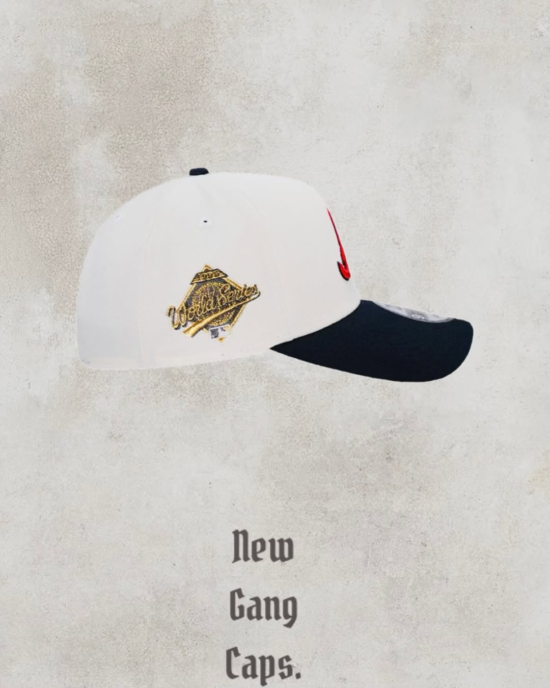 NEW ERA ATLANTA BRAVES WORLD SERIES 1995 CHROME EDITION A FRAME SNAPBACK HAT