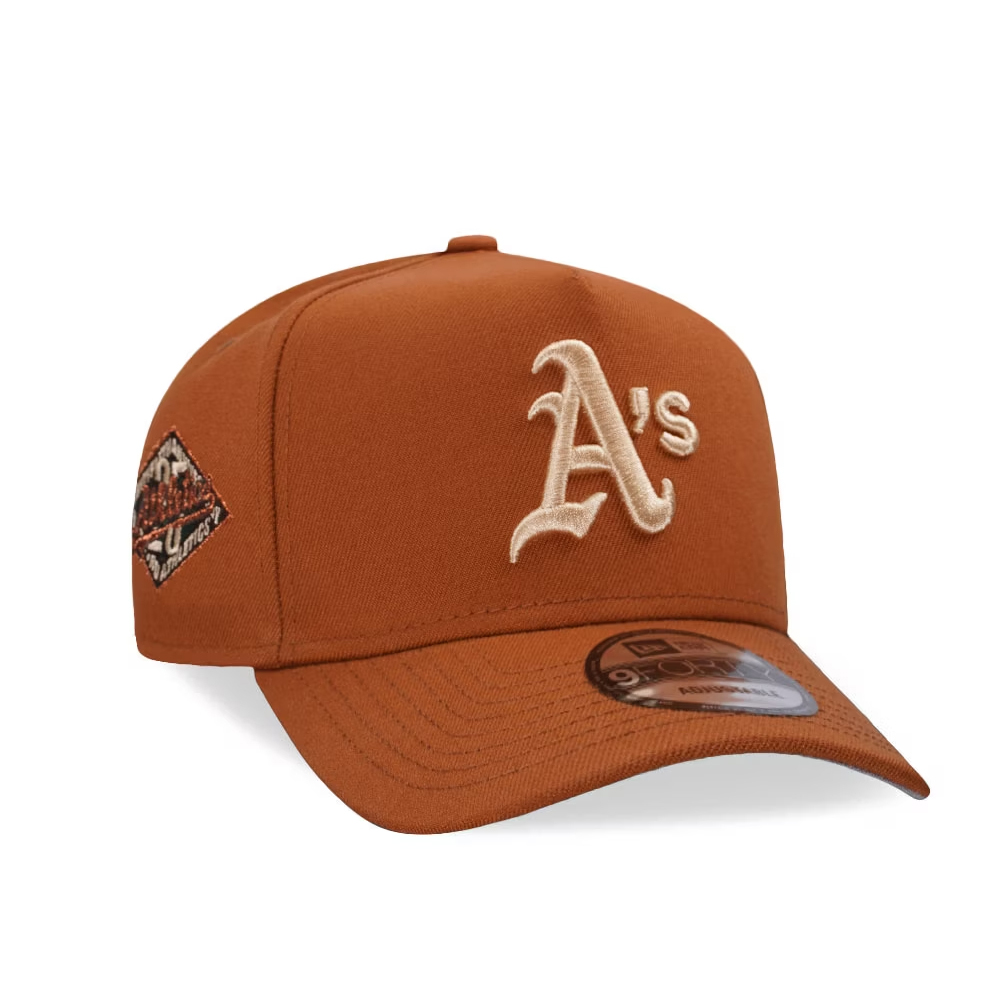 NEW ERA OAKLAND ATHLETICS 25TH ANNIVERSARY EARTHY COPPER EDITION 9FORTY A FRAME SNAPBACK CAP