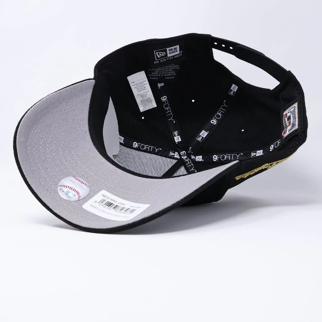 NEW ERA NWT BLACK LOS ANGELES DODGERS STARS SIMPLE 9FORTY NEW ERA ADJUSTABLE SNAPBACK HAT