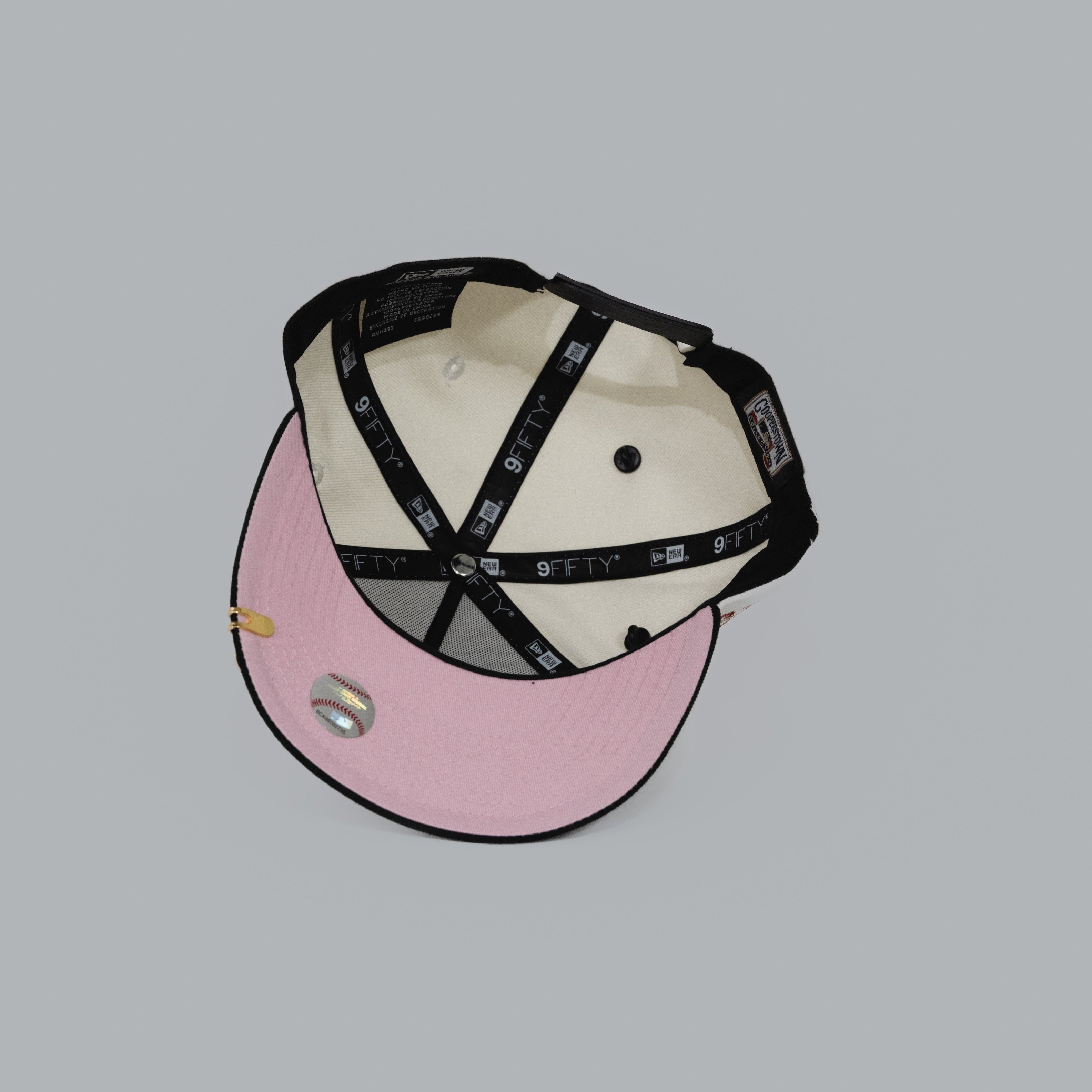 NEW ERA EXCLUSIVE 9FIFTY A-FRAME CHROME/ BLACK ATLANTA BRAVES SNAPBACK W/ ATLANTA-FULTON SIDE PATCH