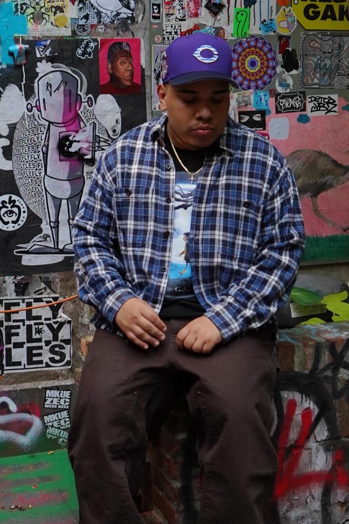 NEW ERA CINCINNATI REDS 59FIFTY 150TH ANNIV RED STOCKINGS PURPLE/NAVY